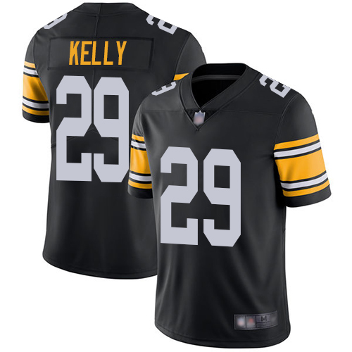 Youth Pittsburgh Steelers Football #29 Limited Black Kam Kelly Alternate Vapor Untouchable Nike NFL Jersey->youth nfl jersey->Youth Jersey